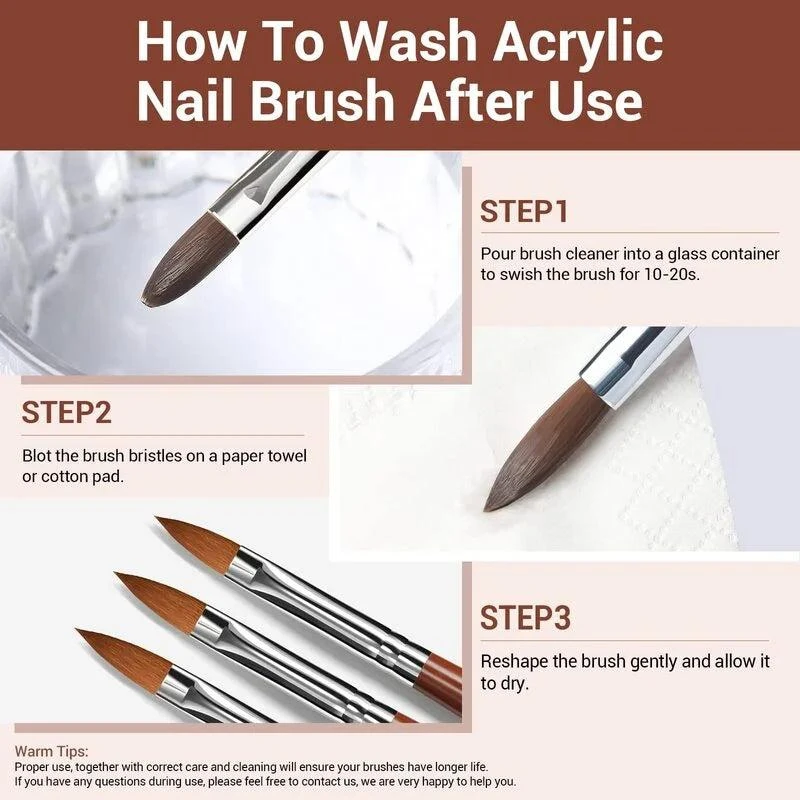 Acrylic Nail Brush Trio 商品