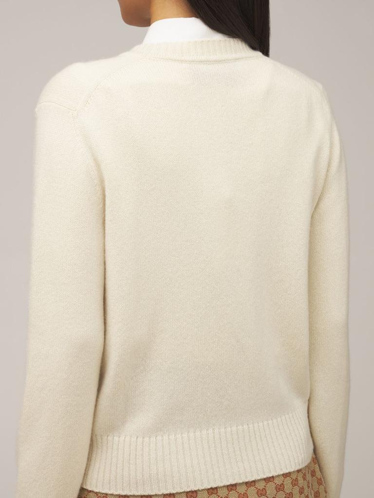商品Gucci|Cashmere Knit Cardigan W/ Horsebit,价格¥15509,第4张图片详细描述