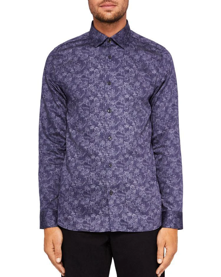 商品Ted Baker London|Ted Baker Marais Double Sided Regular Fit Button-Down Shirt,价格¥571,第1张图片