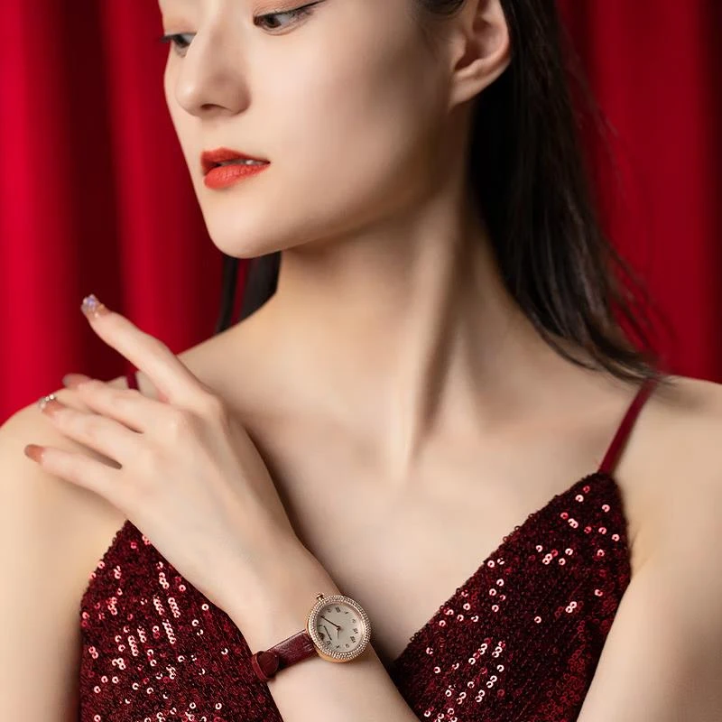 Armani阿玛尼玫瑰小圆盘复古本命年满天星女款AR11357 商品