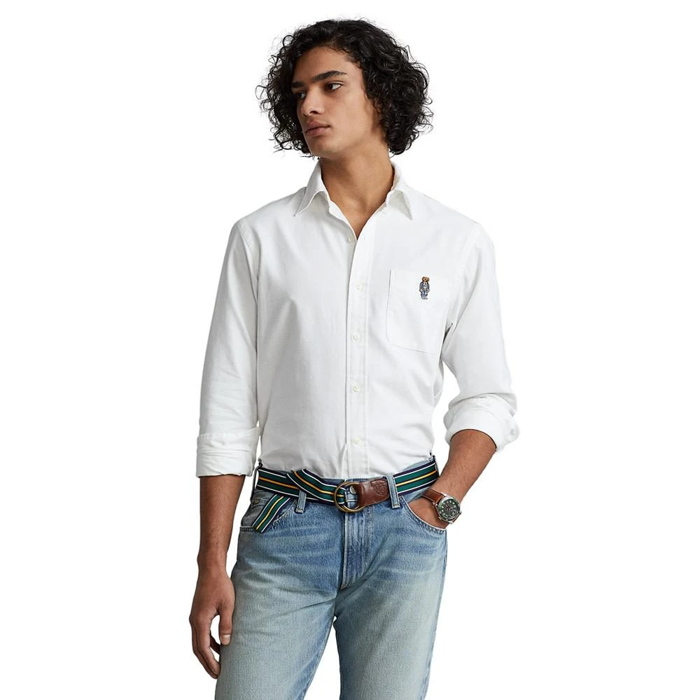 商品Ralph Lauren|Men's Classic-Fit Polo Bear Oxford Shirt,价格¥557,第1张图片