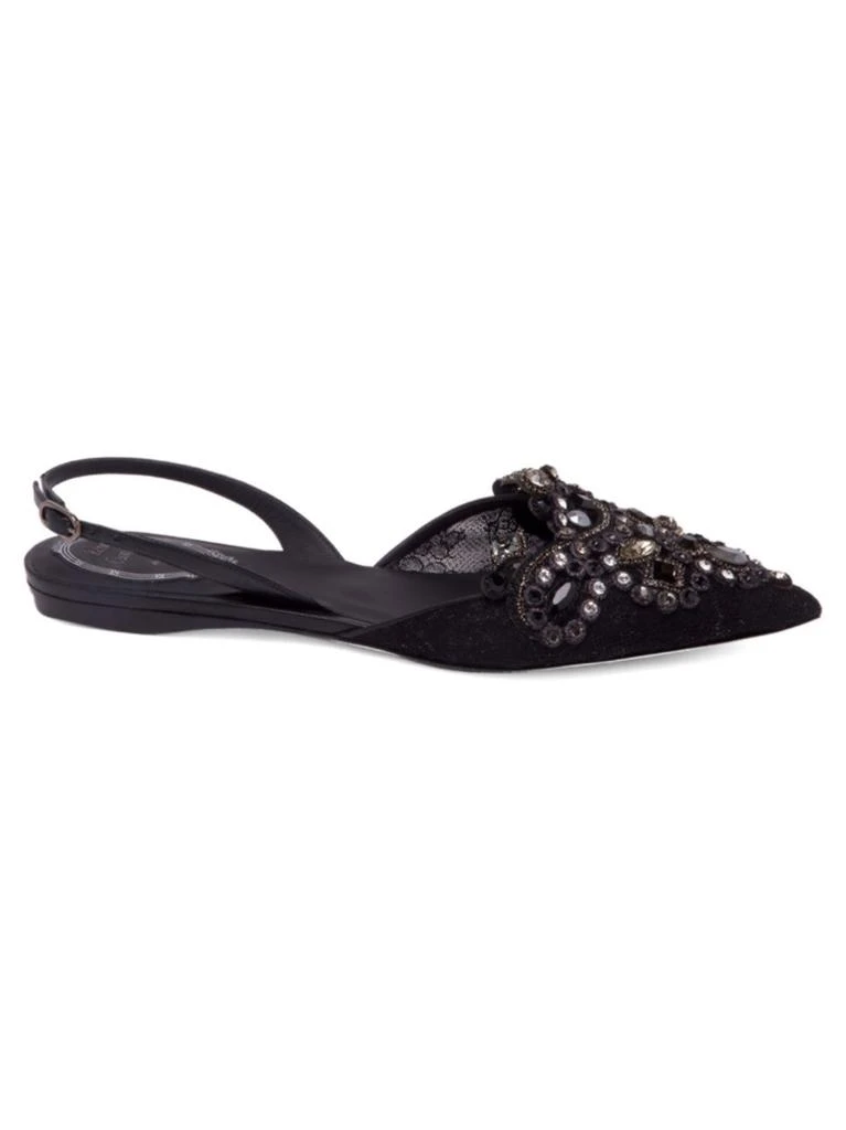 商品Rene Caovilla|Embellished Lace Slingback Flats,价格¥3283,第1张图片