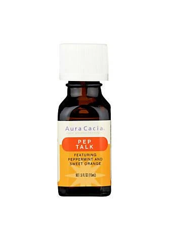 商品Aura Cacia|Cacia Essential Solutions Oil Pep Talk Peppermint And Sweet Orange   0.5 Fl Oz,价格¥138,第1张图片