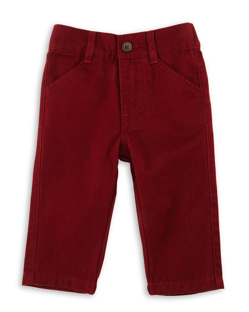 Twill Straight-Leg Pants, Maroon, Size 2T-7Y商品第1张图片规格展示