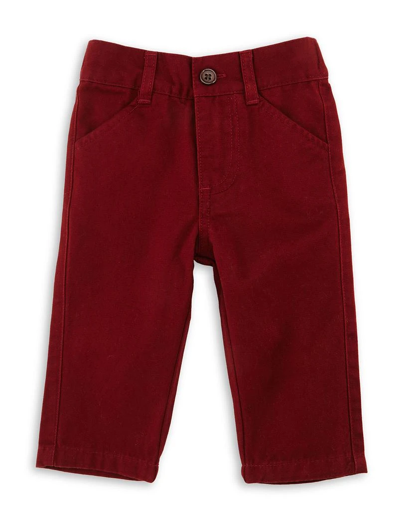 商品Andy & Evan|Twill Straight-Leg Pants, Maroon, Size 2T-7Y,价格¥151,第1张图片