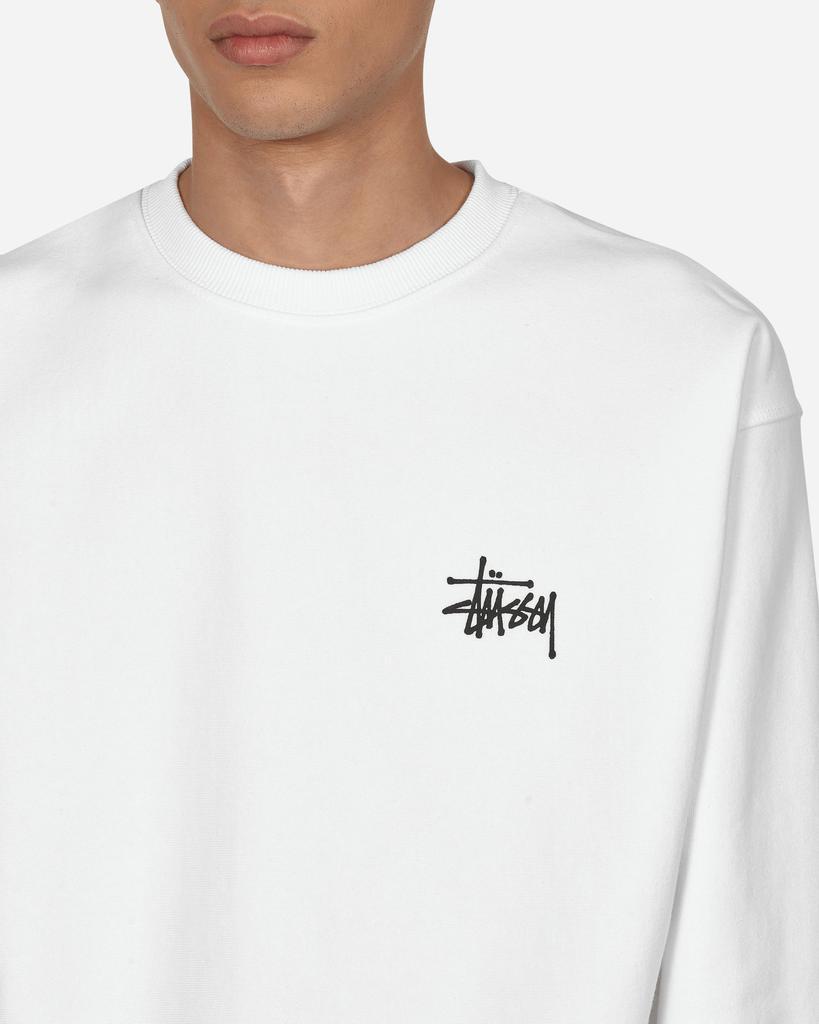 商品STUSSY|Basic Logo Crewneck Sweatshirt White,价格¥886,第7张图片详细描述