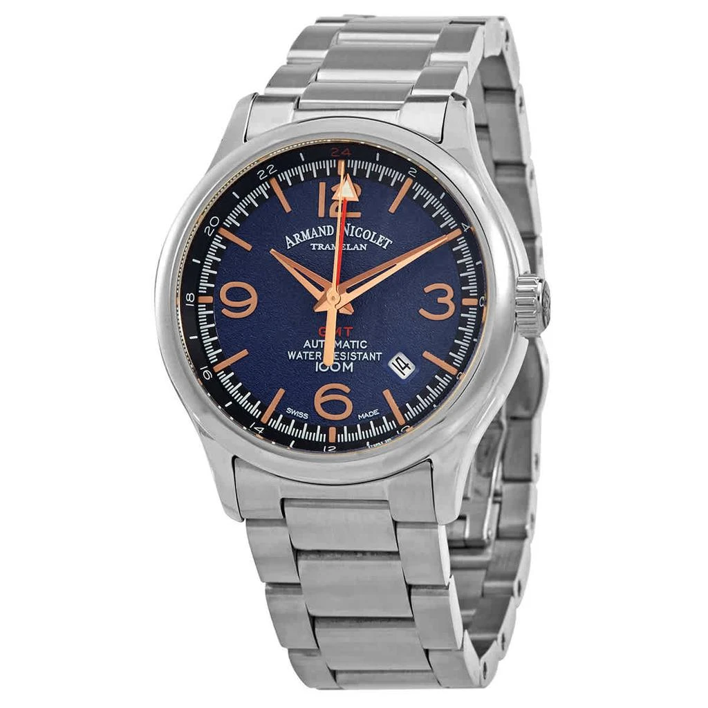 商品Armand Nicolet|Armand Nicolet Automatic Blue Dial Mens Watch A846HAA-BS-M2850A,价格¥6290,第1张图片