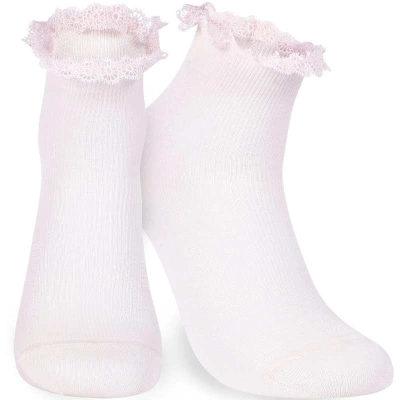 商品La Perla|Lace sock set in white and pink,价格¥326,第1张图片