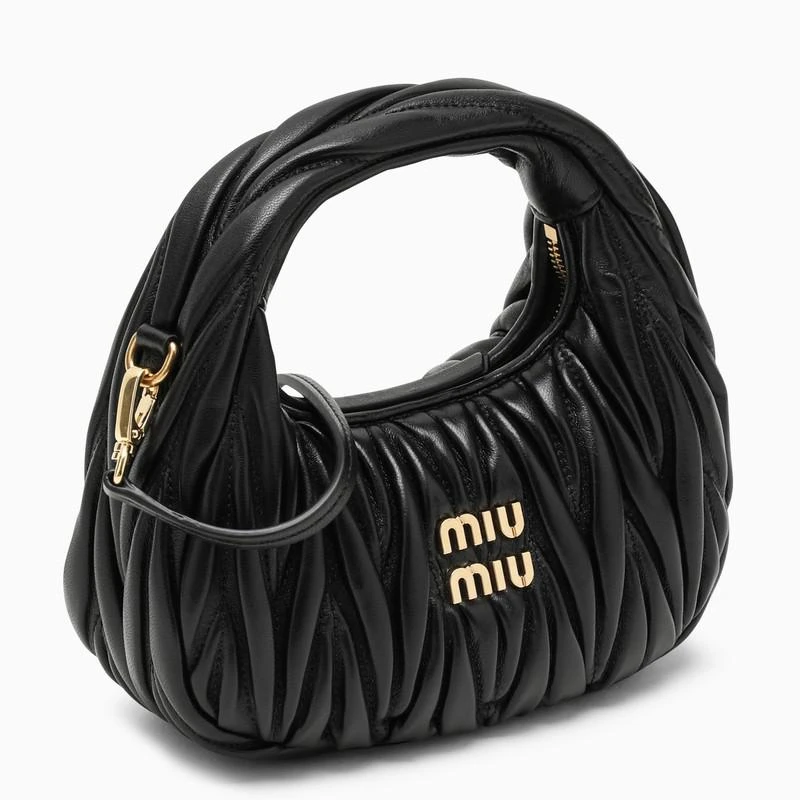 商品Miu Miu|Black quilted leather handbag,价格¥10757,第3张图片详细描述