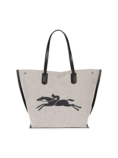 商品Longchamp|Essential Toile Open Tote,价格¥2886,第3张图片详细描述