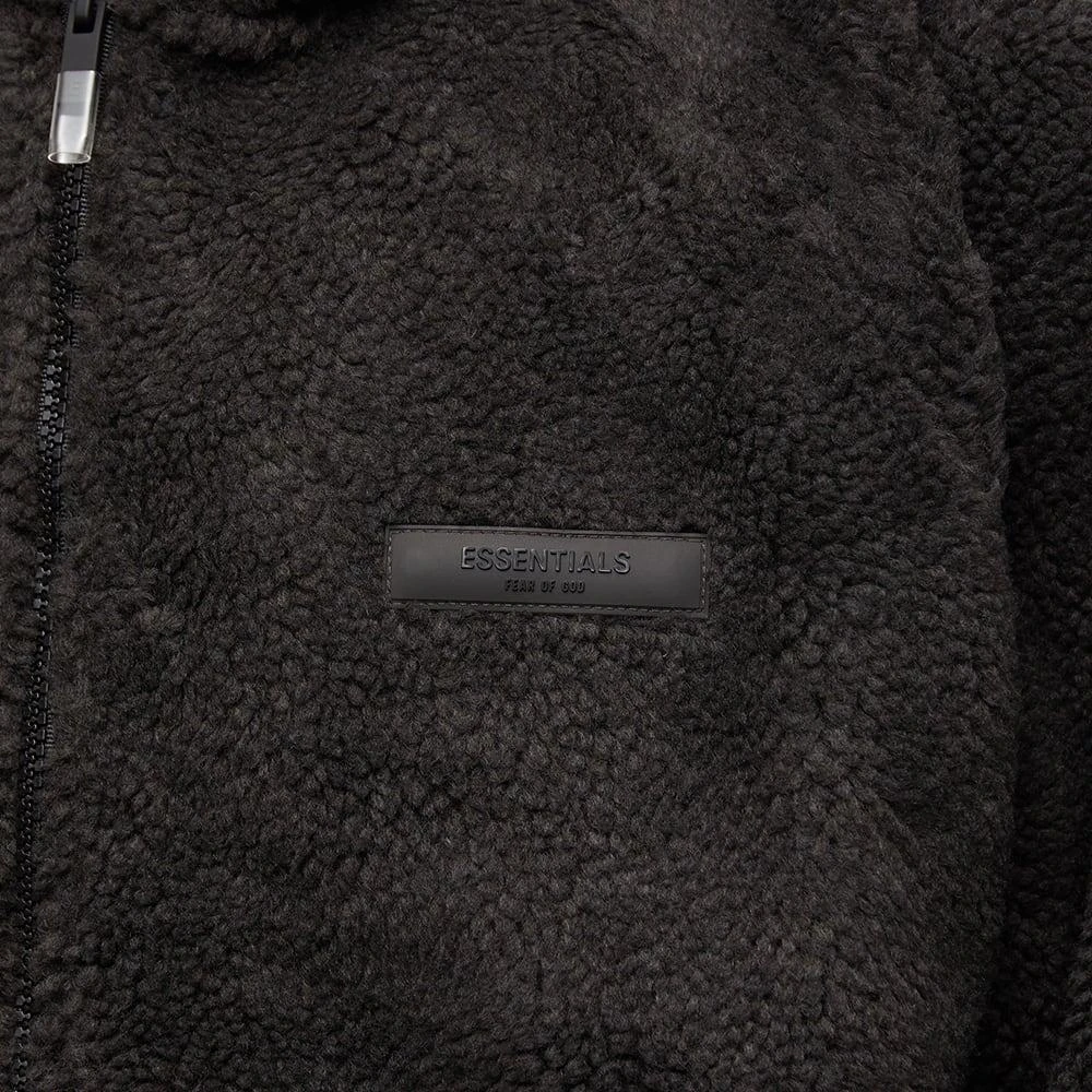 商品Essentials|Fear of God ESSENTIALS Polar Fleece Hoody - Iron,价格¥849,第5张图片详细描述