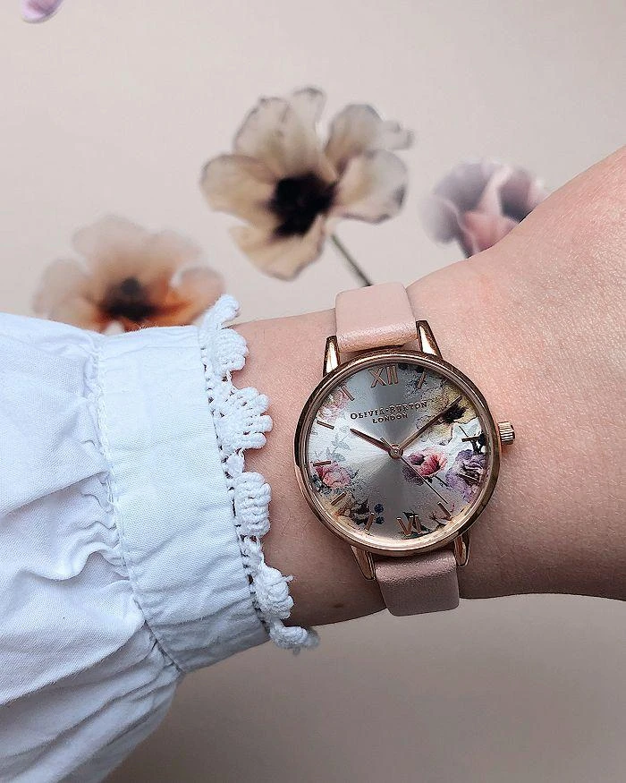 Sunlight Florals Dusty Pink Strap Watch, 30mm 商品