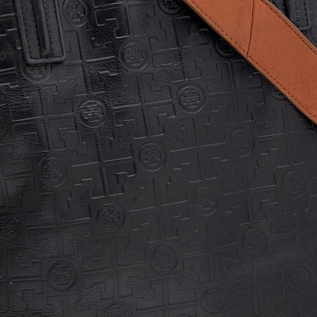 商品[二手商品] Tory Burch|Tory Burch Black Logo Embossed Leather Dafina Tote,价格¥1182,第5张图片详细描述