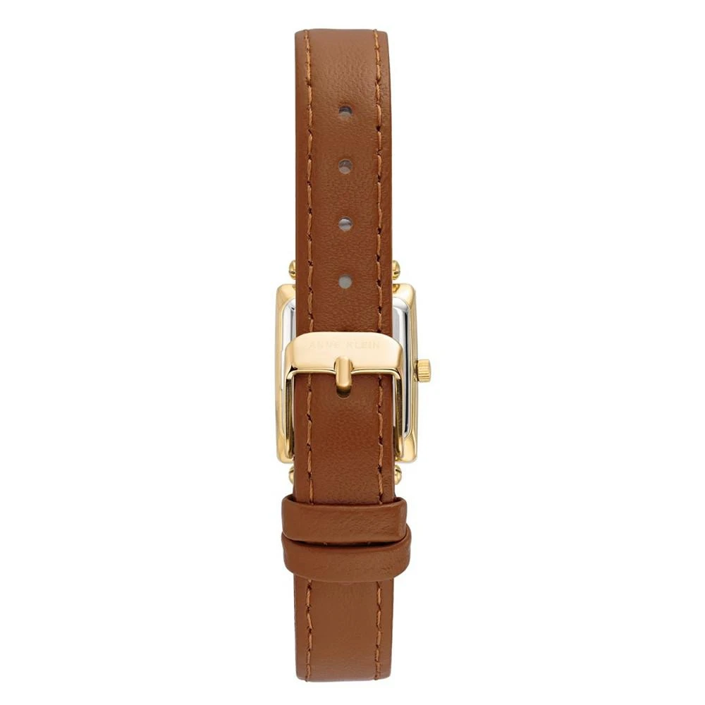 商品Anne Klein|Women's Brown Leather Strap Watch 21.5mm,价格¥341,第3张图片详细描述