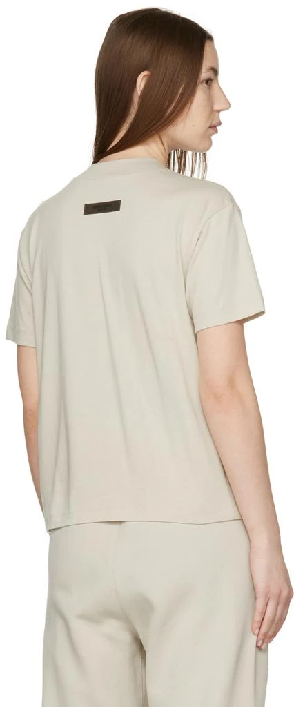 商品Essentials|Beige Short Sleeve T-Shirt,价格¥400,第3张图片详细描述