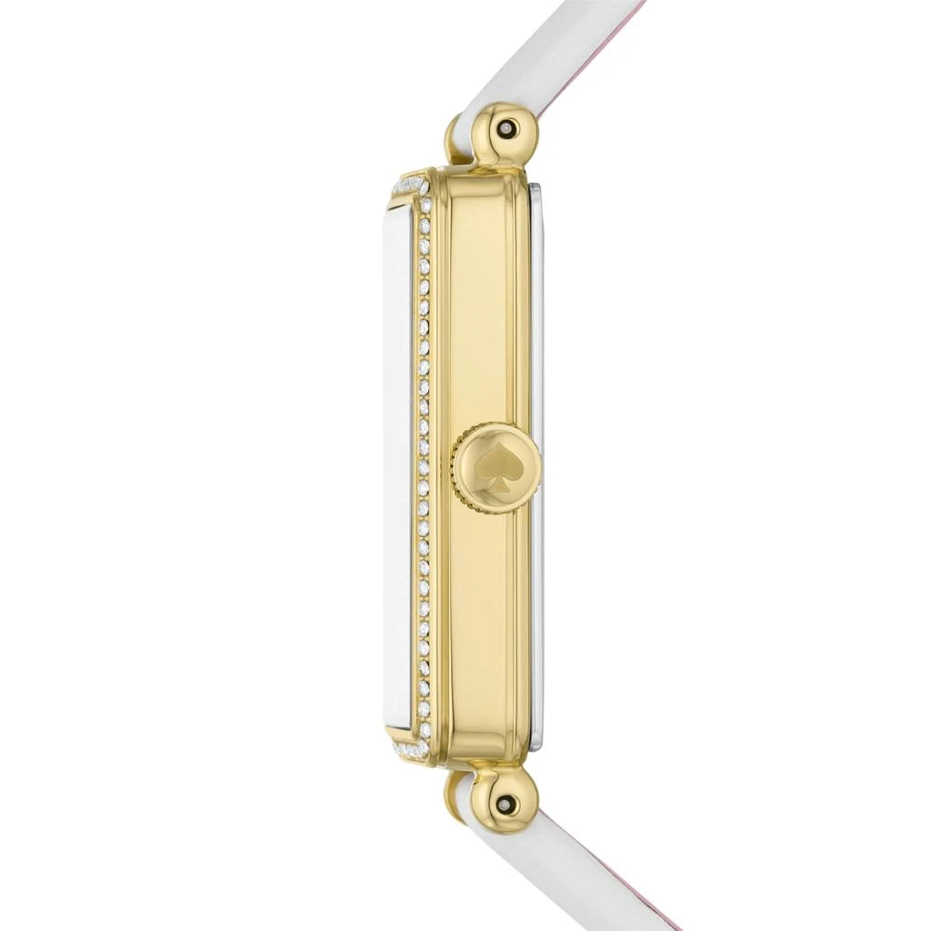 商品Kate Spade|Rosedale White Leather Watch - KSW1818,价格¥1717,第2张图片详细描述
