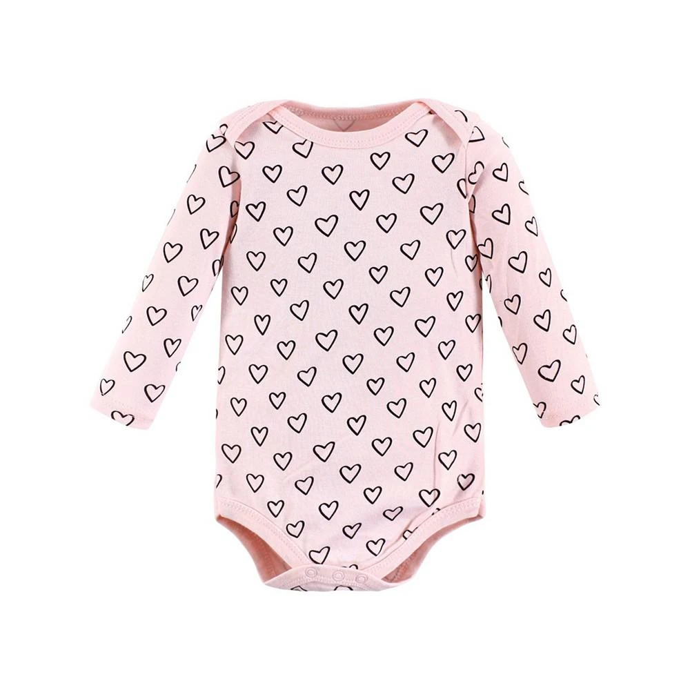 商品Hudson|Baby Girls Long-Sleeve Bodysuits, Pack of 3,价格¥113,第4张图片详细描述