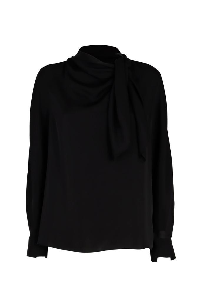 商品Theory|THEORY Long-sleeved blouse with drapery,价格¥1858,第1张图片