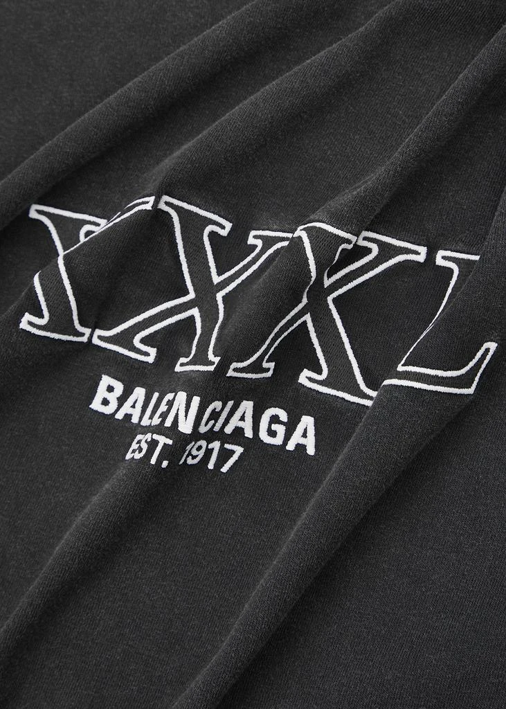 商品Balenciaga|XXXL logo-embroidered cotton T-shirt,价格¥2779,第5张图片详细描述