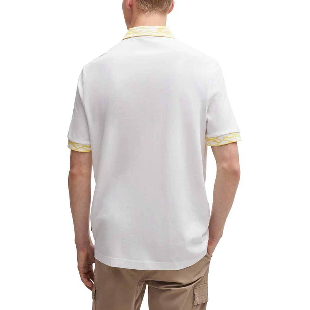 商品Hugo Boss|Men's Patterned Trims Polo Shirt,价格¥524,第4张图片详细描述