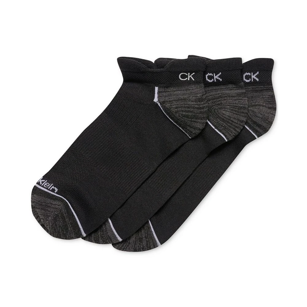 商品Calvin Klein|Men's Reflective Logo Zoned Cushion Socks, 3-Pack,价格¥62,第1张图片