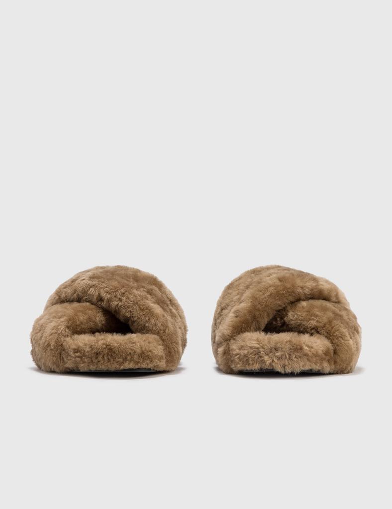 商品Jil Sander|CROSS STRAP SHEARLING SLIDE,价格¥7033,第4张图片详细描述