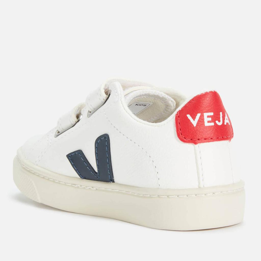 Veja Kid's Esplar Velcro Trainers - Extra White/Nautico/Pekin商品第2张图片规格展示