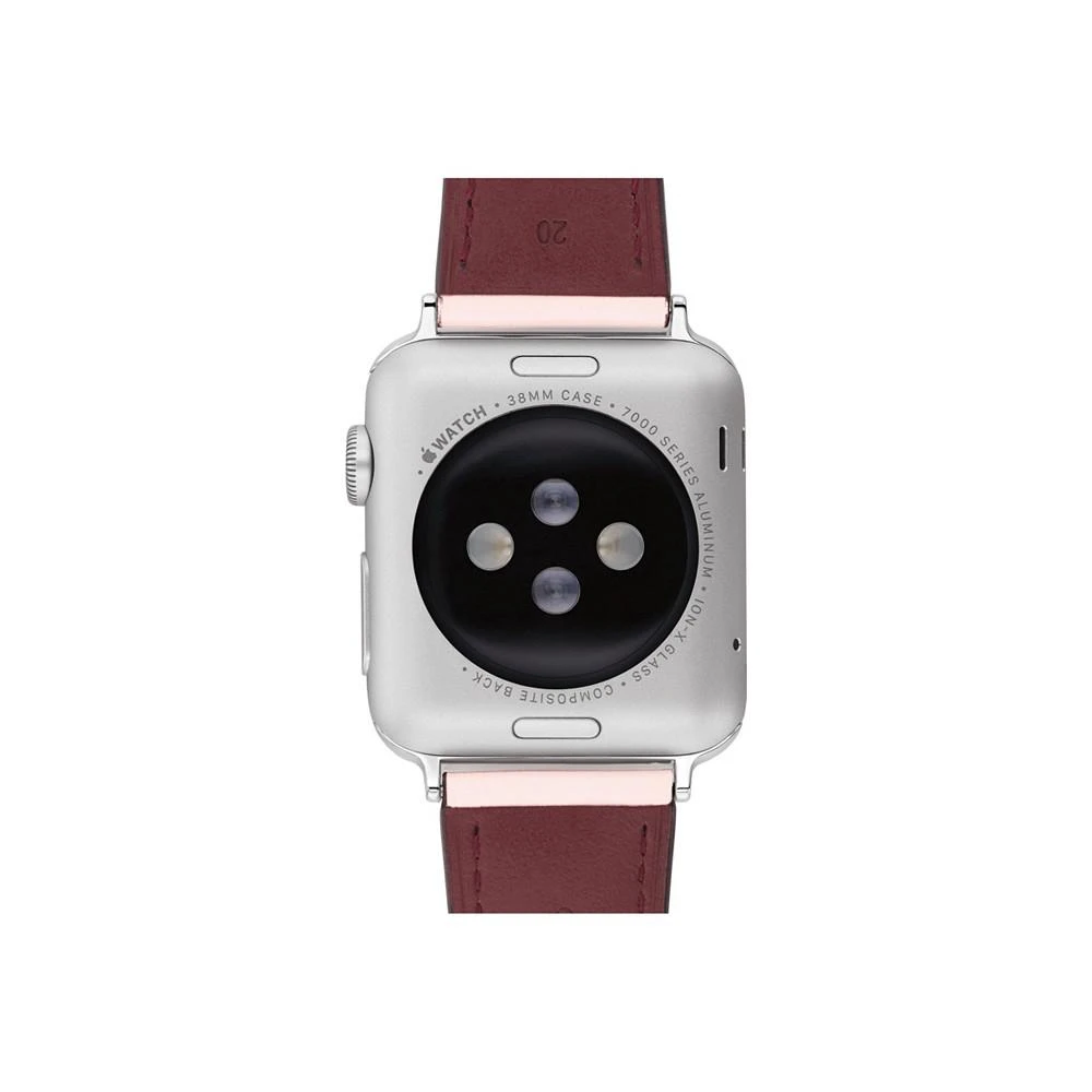 商品Coach|Women's Blush Leather Strap 38/40/41mm Apple Watch Band,价格¥716,第2张图片详细描述