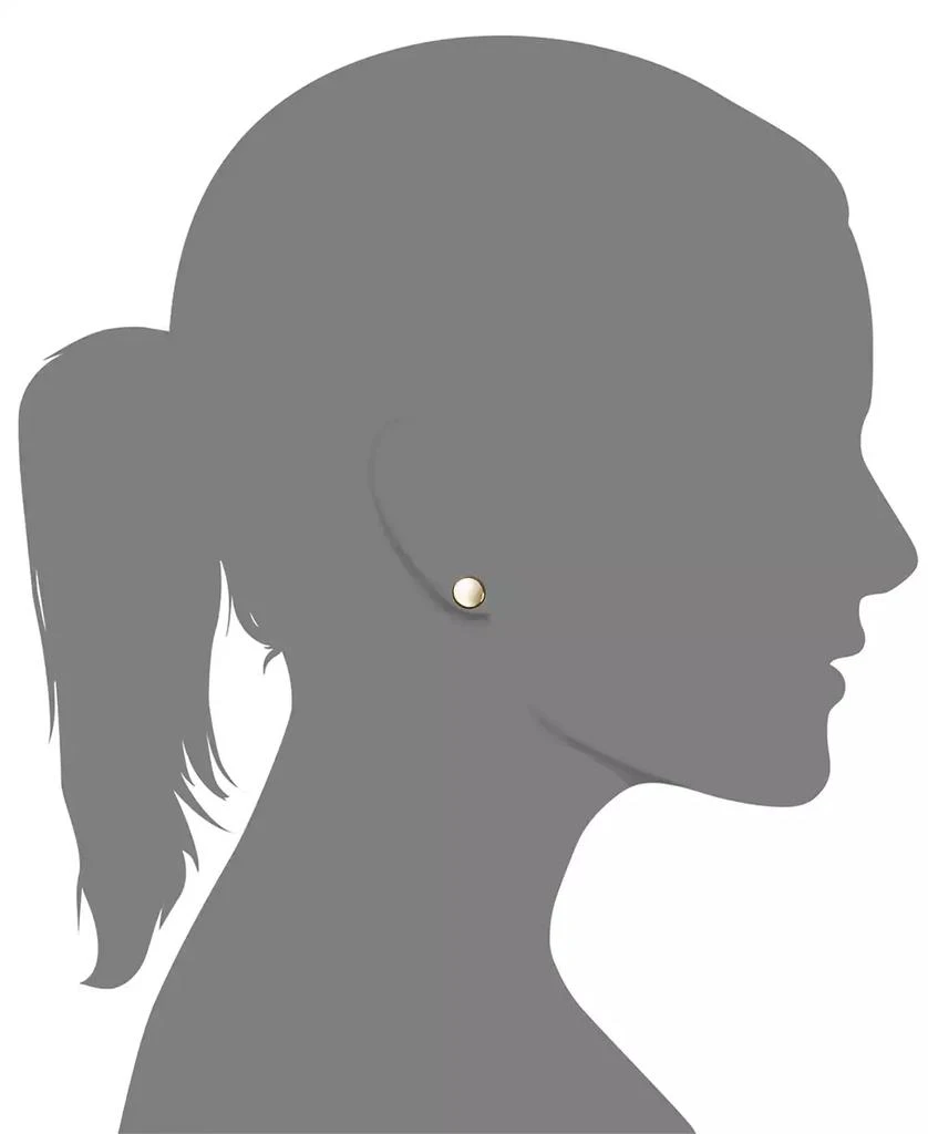 商品Macy's|Flat Ball Stud Earrings (7mm) in 14k Yellow or White Gold,价格¥4059,第2张图片详细描述