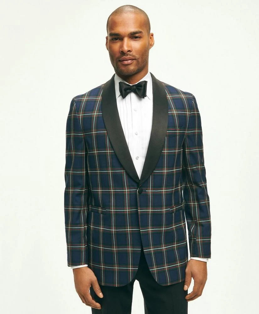 商品Brooks Brothers|Classic Fit Wool Tartan Dinner Jacket,价格¥3842,第1张图片