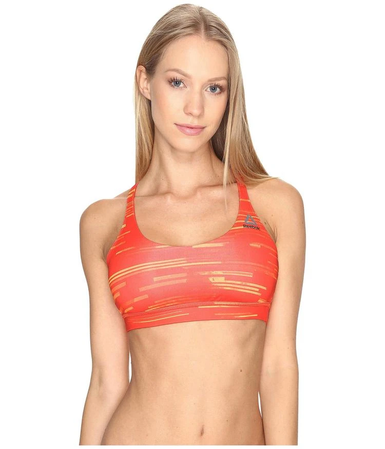 商品Reebok|Workout Ready Tri Back Bra All Over Print,价格¥101,第3张图片详细描述