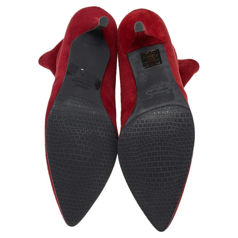 Stuart Weitzman Red Suede Ankle Length Boots Size 37.5 商品