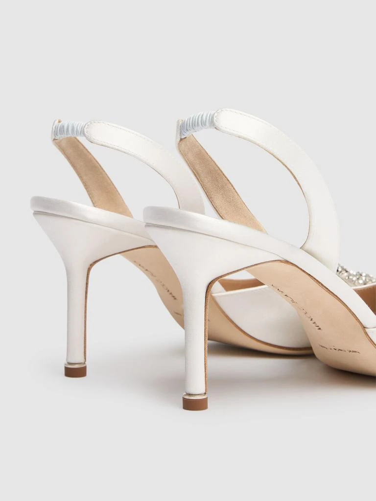 商品Manolo Blahnik|70mm Hangisli Satin Pumps,价格¥10806,第4张图片详细描述