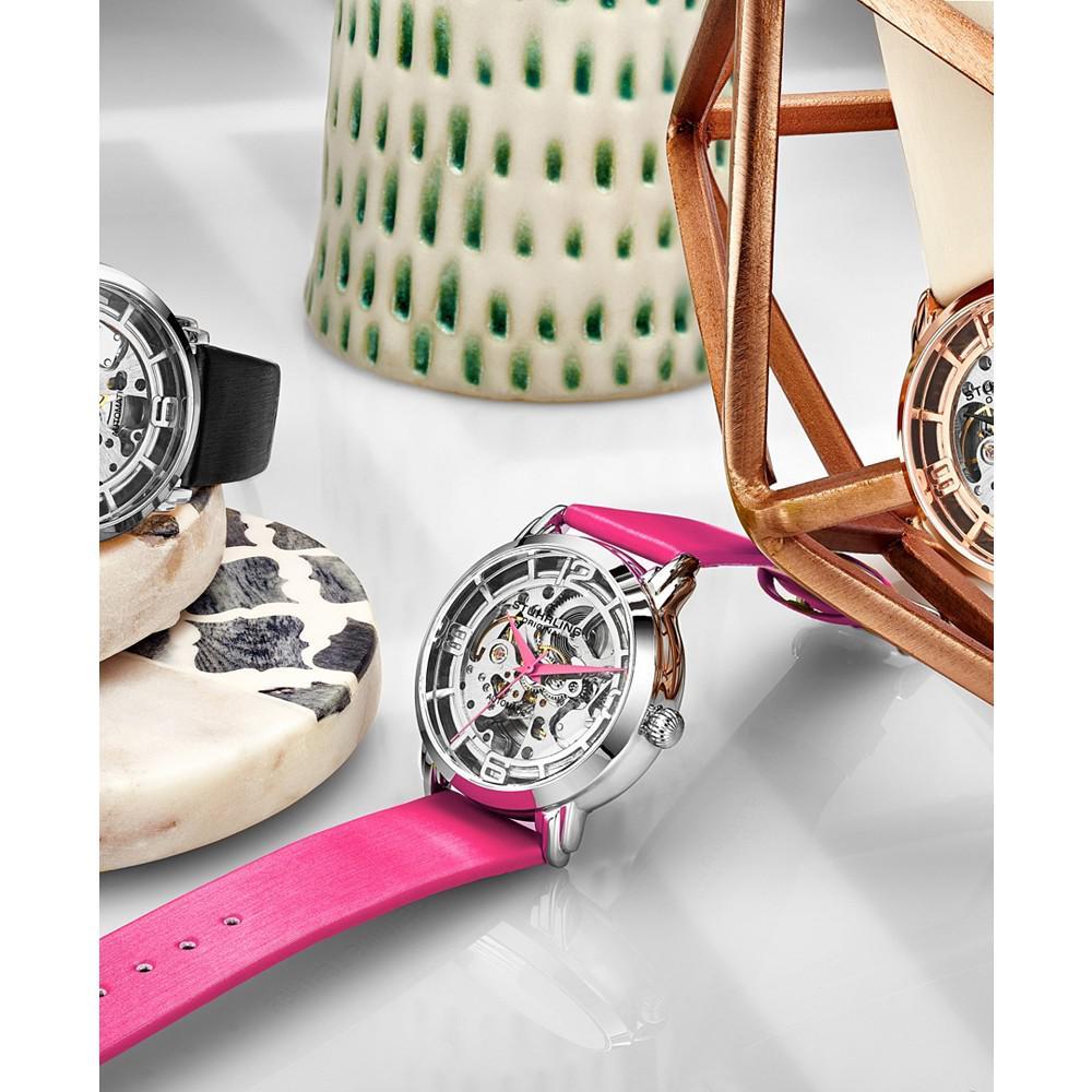 商品Stuhrling|Women's Automatic Green Genuine Leather Strap Watch 40mm,价格¥1070,第4张图片详细描述