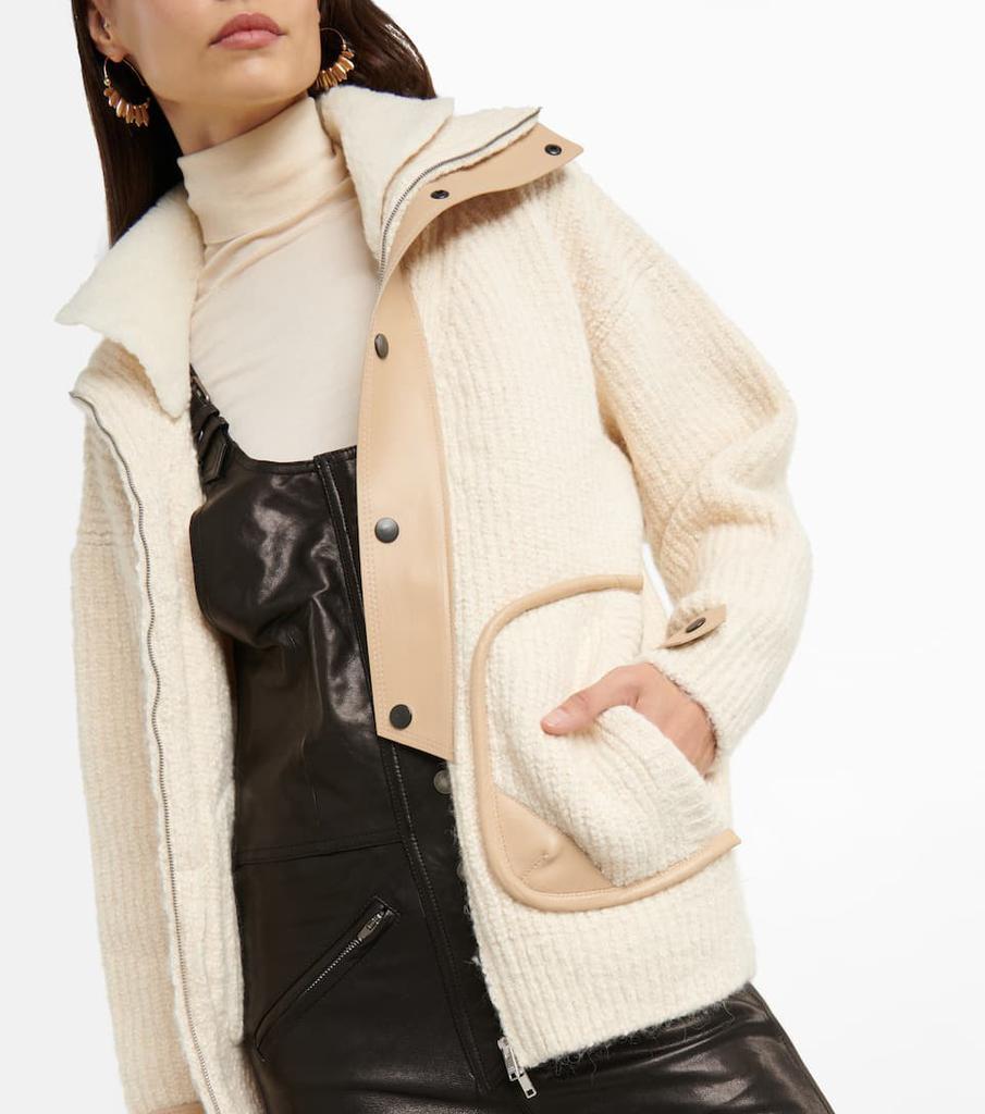 商品Isabel Marant|Lindley cotton-blend ribbed-knit jacket,价格¥10441,第7张图片详细描述