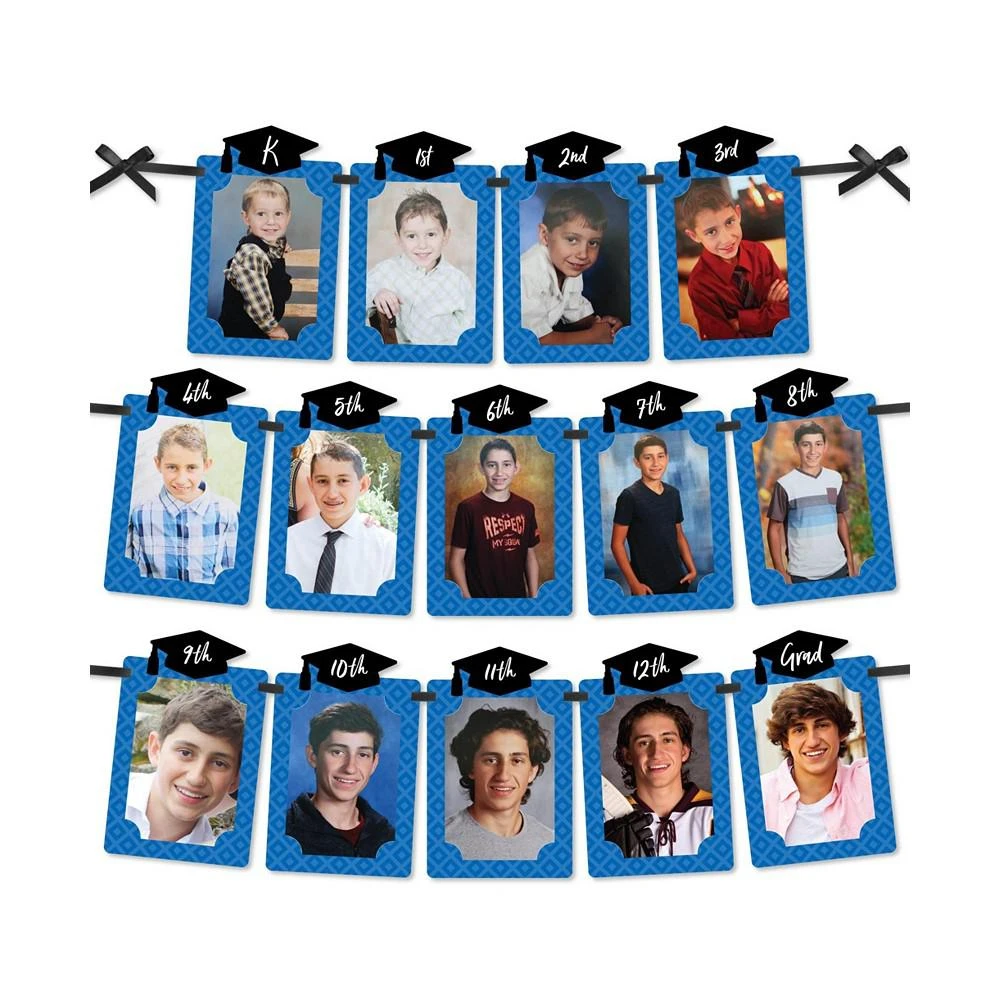 商品Big Dot of Happiness|Blue Grad - Best is Yet to Come - DIY Party Decor - Picture Display Photo Banner,价格¥119,第1张图片
