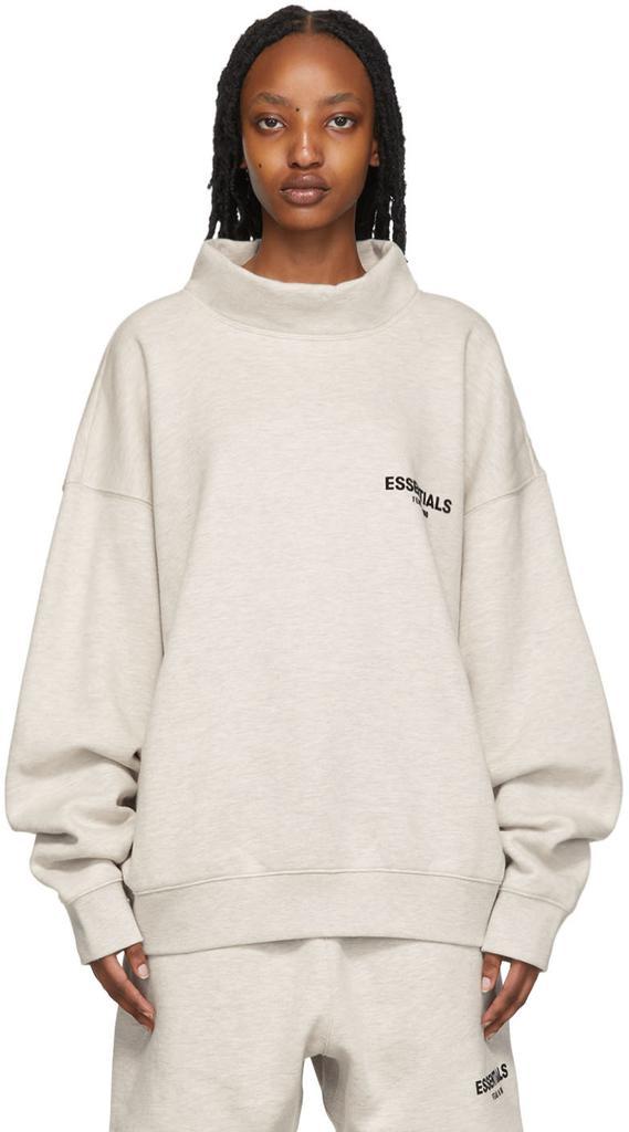 商品Essentials|Off-White Mock Neck Sweatshirt,价格¥602,第1张图片