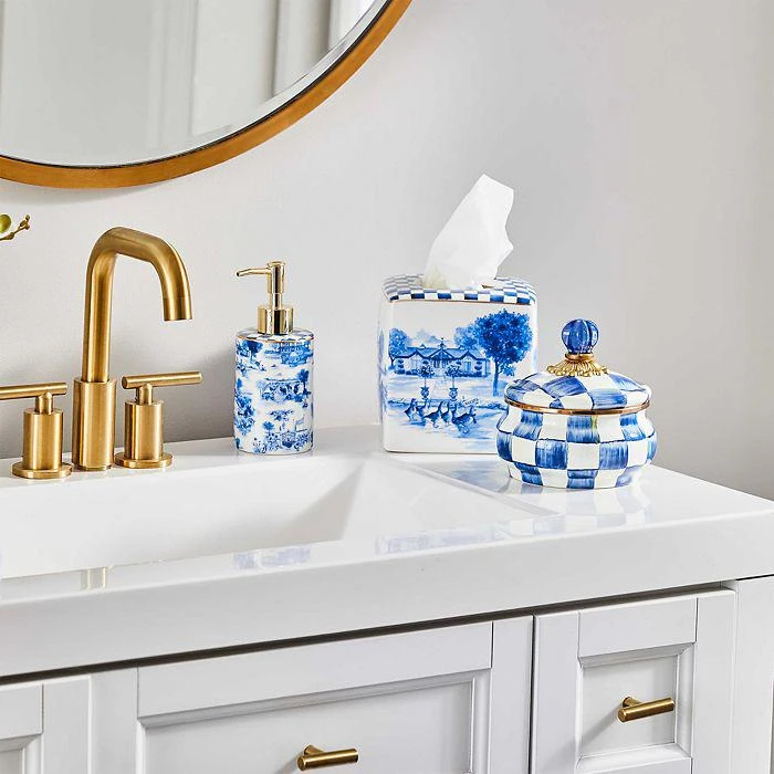 商品MacKenzie-Childs|Royal Toile Tissue Holder,价格¥666,第5张图片详细描述