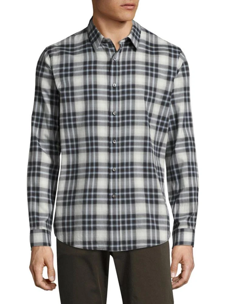 商品Theory|Flanella Plaid Cotton Casual Button-Down Shirt,价格¥669,第1张图片