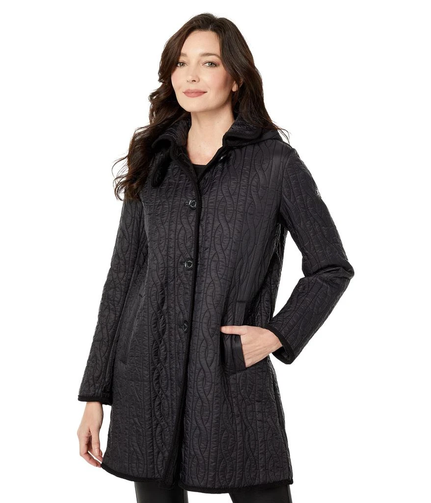 商品Ralph Lauren|Cable Fabric Quilted Coat,价格¥715,第1张图片
