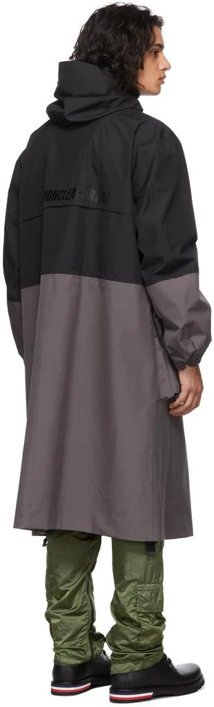 商品Moncler|7 Moncler FRGMT Hiroshi Fujiwara Black & Grey Nembus Coat,价格¥15056,第3张图片详细描述