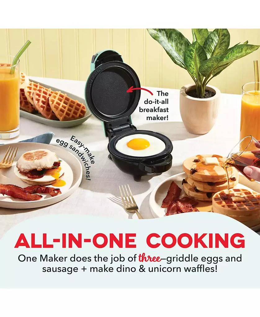 商品Dash|MultiMaker™ Waffle & Griddle Mini System with Removable Plates,价格¥226,第4张图片详细描述