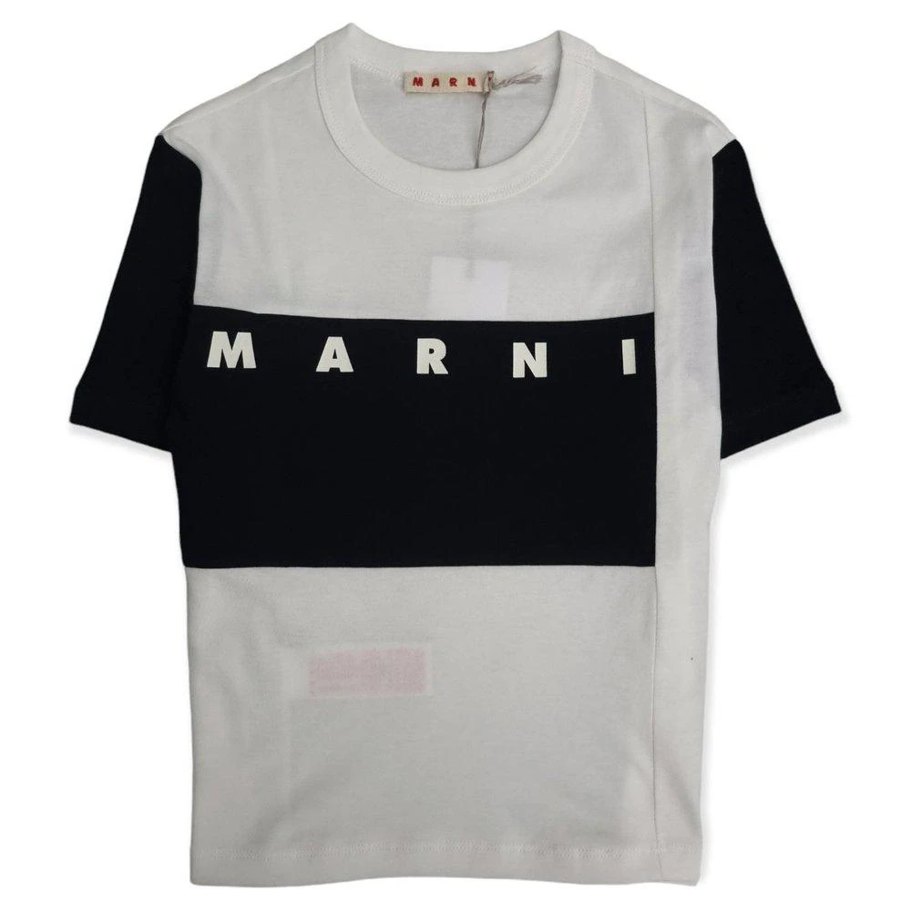 商品Marni|Marni Kids Color-Block Logo Printed Crewneck T-Shirt,价格¥465,第1张图片