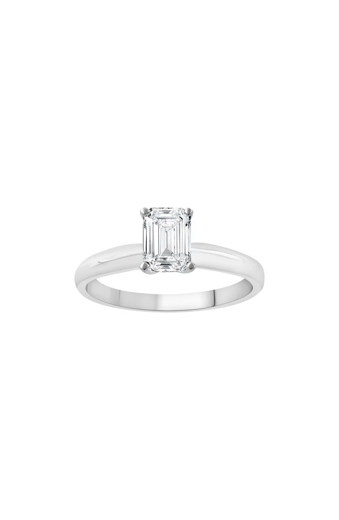 商品Badgley Mischka|Emerald Cut Lab Created Diamond Engagement Ring - 0.50 ctw,价格¥7424,第1张图片