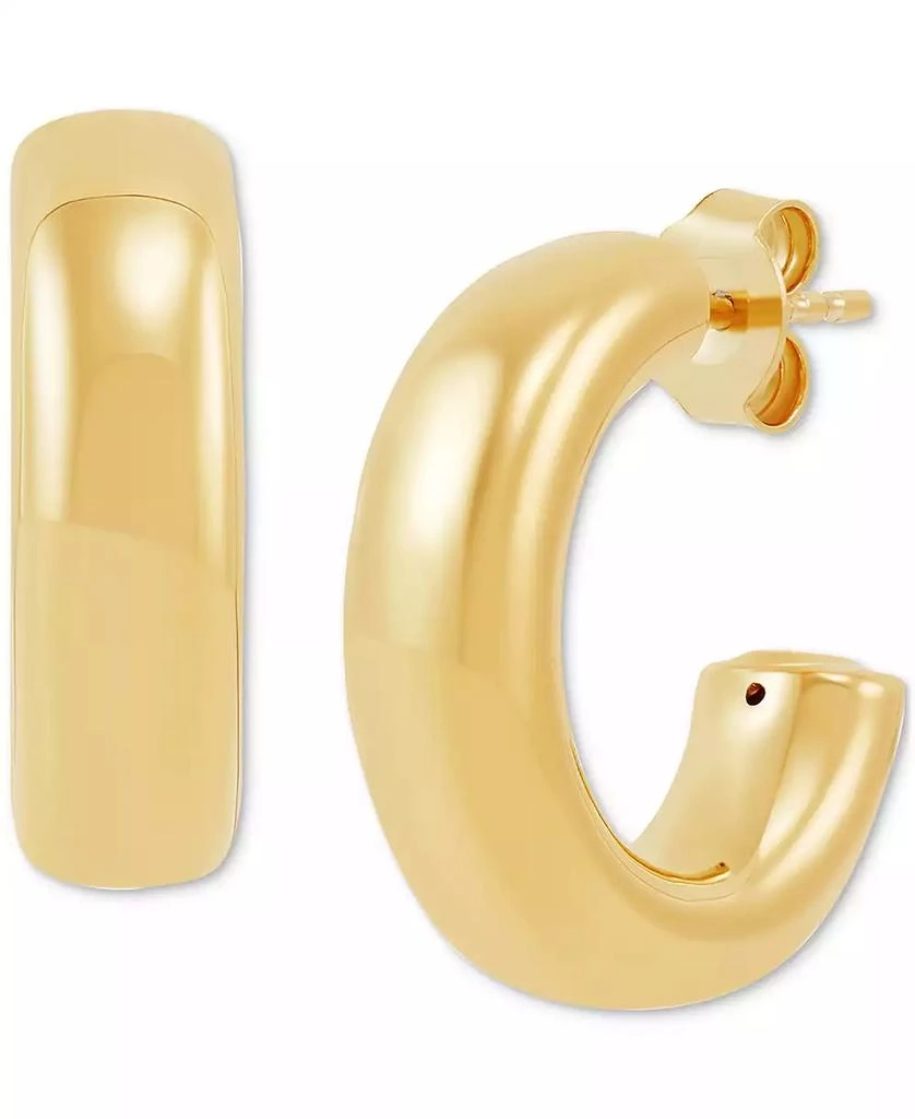 商品Macy's|Polished Chunky Small Hoop Earrings in 14k Gold,价格¥4506,第4张图片详细描述