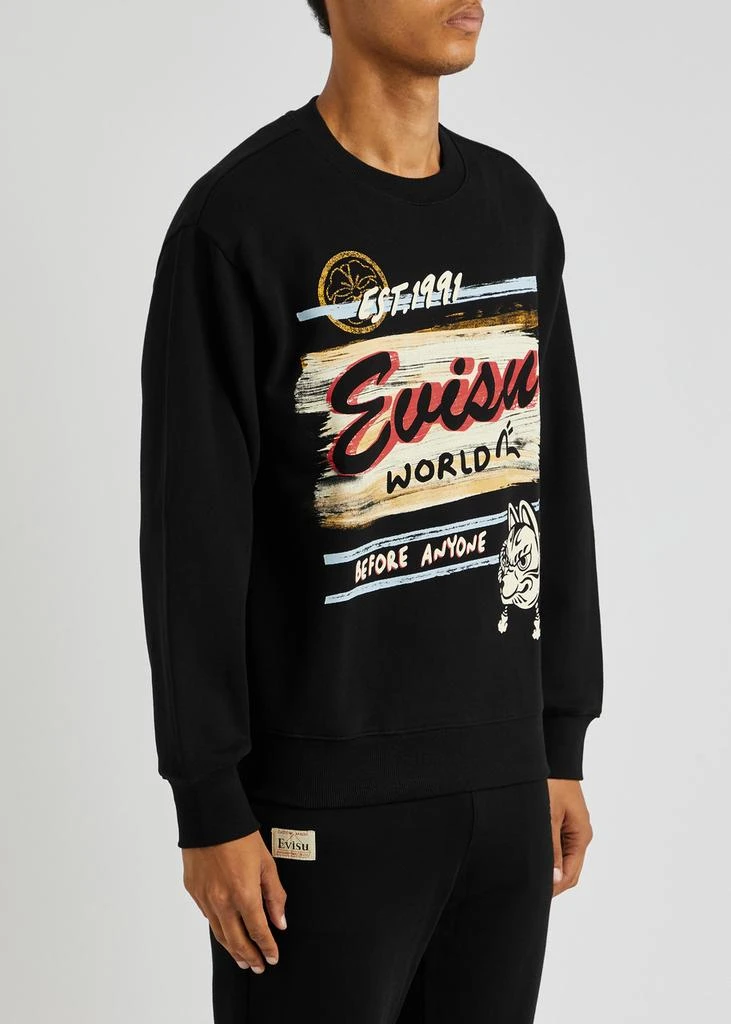 商品Evisu|Logo-print cotton sweatshirt,价格¥1532,第2张图片详细描述