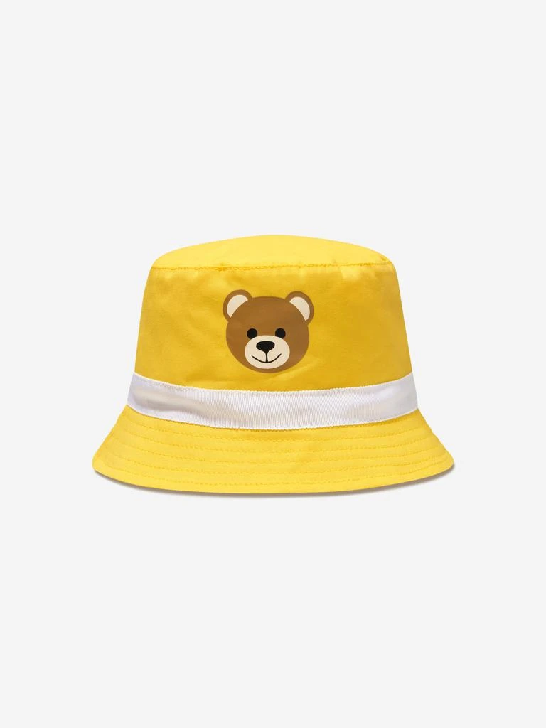 商品Moschino|Moschino Baby Hat And Bib Gift Set in Yellow,价格¥250,第1张图片