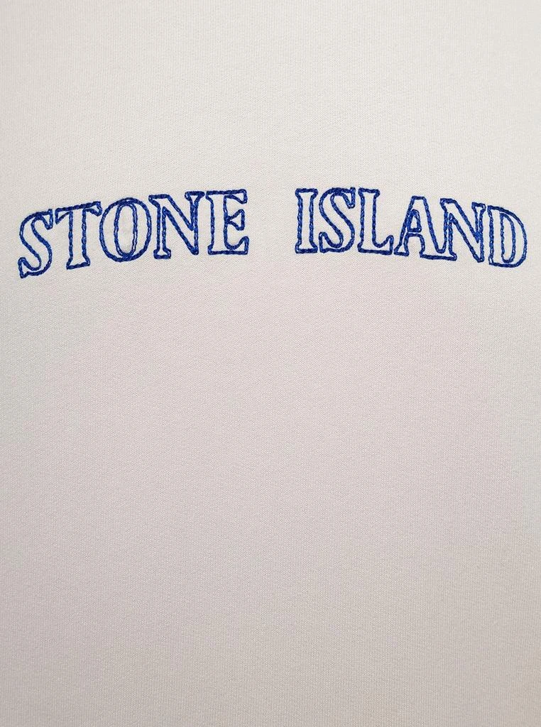 商品Stone Island|Stone Island Logo Embroidered Hoodie,价格¥1427,第3张图片详细描述