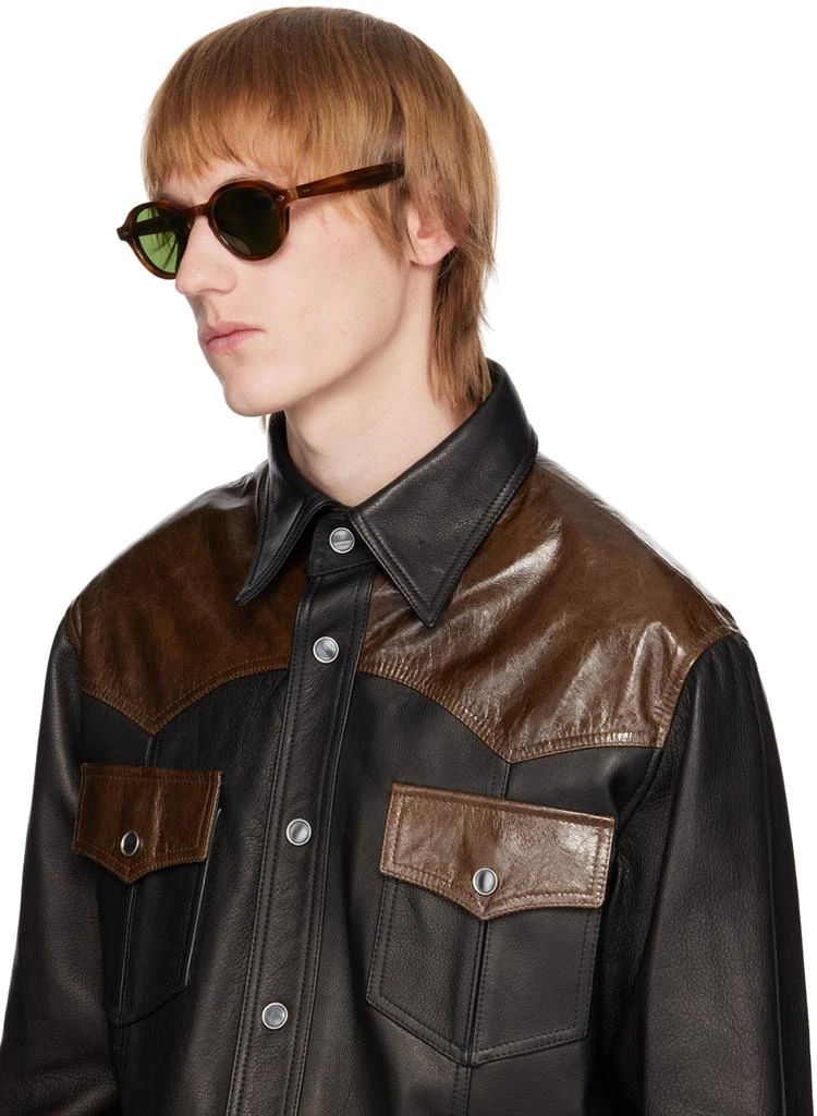 商品GARRETT LEIGHT|Tortoiseshell Flipper Sunglasses,价格¥1847,第4张图片详细描述