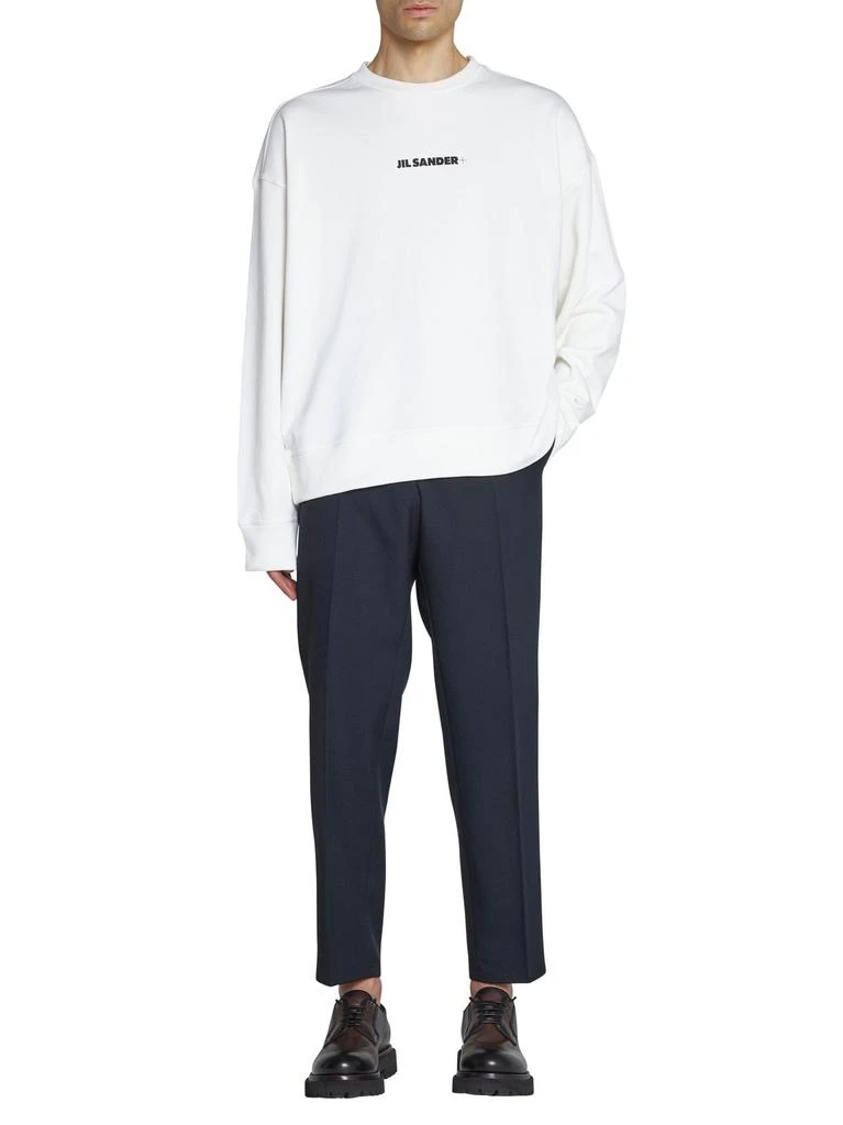 商品Jil Sander|Jil Sander+ Crewneck Logo Printed Sweatshirt,价格¥2556,第4张图片详细描述